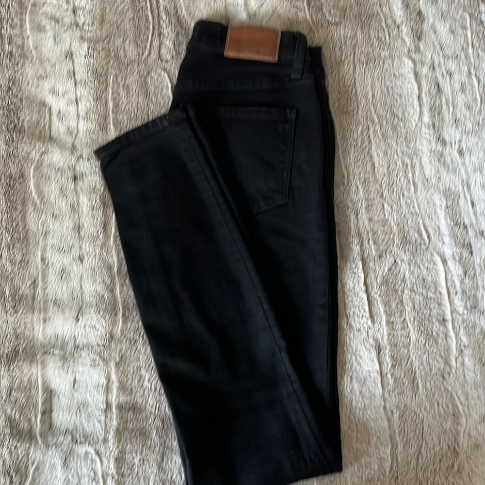 Madewell road-tripped black skinny jeans